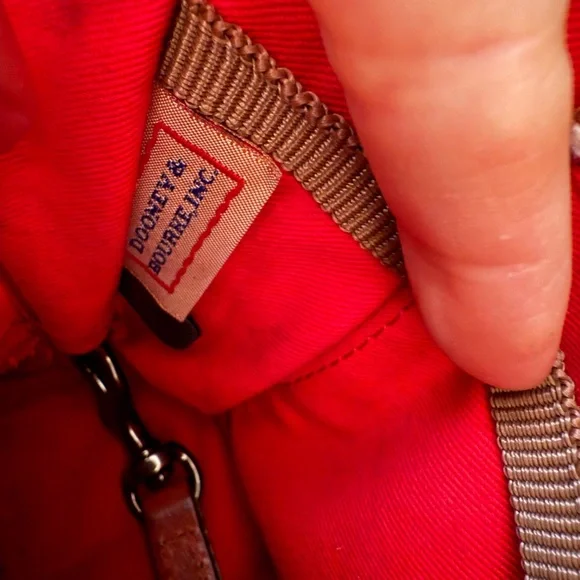 Dooney & Bourke Forest Green and Tan Mini Bag - Picture 7 of 11